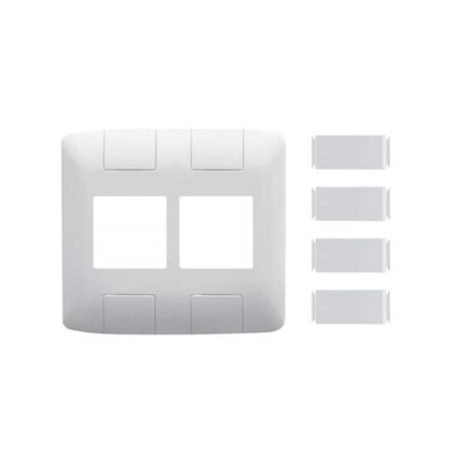 Imagem de Placa/Espelho 4x4 4 Interruptor Paralelo 10A Aria Tramontina