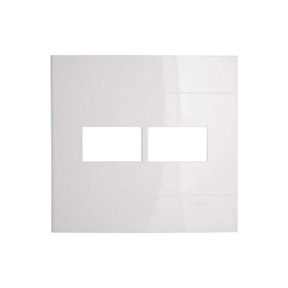 Imagem de Placa Espelho 4x4 para 2 Módulos Schneider Lunare Up S421420 com Suporte