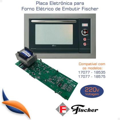 Imagem de Placa Forno Fischer Lumen Gratinatto 220v 16407 Embutir 44L