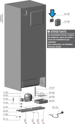 Imagem de Placa Geladeira Electrolux DF44 TF55 A21287801 A09083208 Ori
