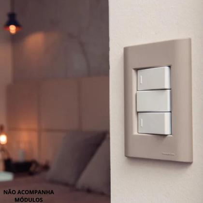 Imagem de Placa Giz 4X2 3P  Fendi Soft Touch 57200065 Tramontina