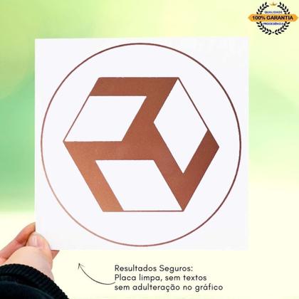 Imagem de Placa Grafico Antacarana Antahkarana PVC 15x15cm - Radionica Radiestesia