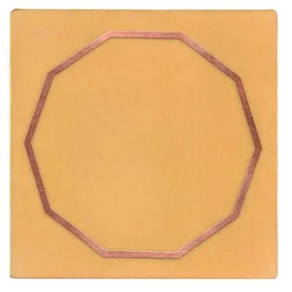 Imagem de Placa Grafico Decágono M 7x7cm - Radionica Radiestesia