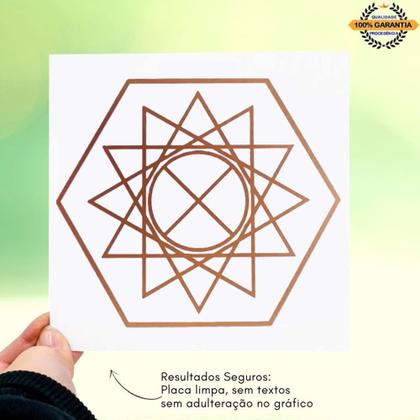 Imagem de Placa Grafico Programador Físico PVC 15x15cm - Radionica Radiestesia