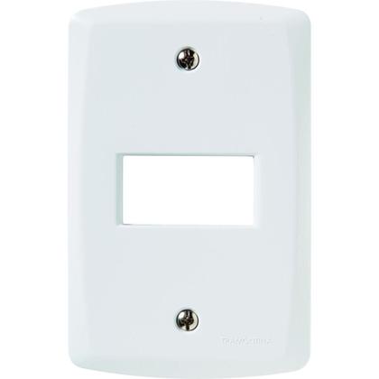 Imagem de Placa Horizontal 1 Posto 4x2 Tramontina Lux Branca