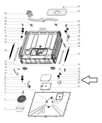 Imagem de Placa Lava Louça Electrolux Le08b Le08s Lv08b A08760001 110v