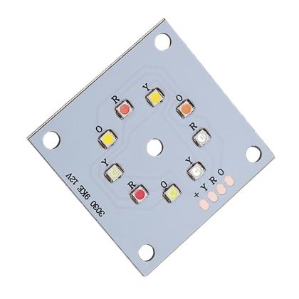 Imagem de Placa Led Com 9 Leds Rgbw Reposição Para Multi Raio Derby Fx