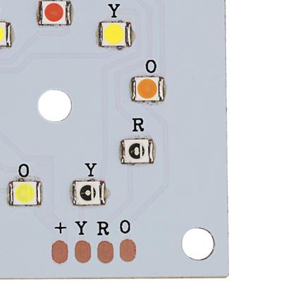 Imagem de Placa Led Com 9 Leds Rgbw Reposição Para Multi Raio Derby Fx