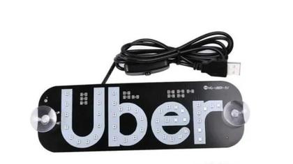 Imagem de Placa led Luminoso para carro USB