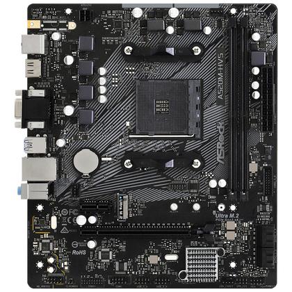Imagem de Placa Mãe ASRock A520M-HVS, AMD AM4, DDR4, Micro ATX