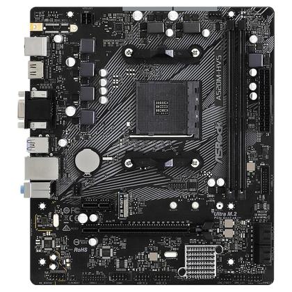 Imagem de Placa-Mãe ASRock A520M-HVS, AMD AM4, Micro ATX, DDR4, Preto - 90-MXBE60-A0UAYZ