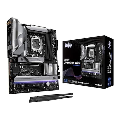 Placa-Mãe ASRock Z890 LiveMixer, Intel, LGA 1851, ATX, WiFi, DDR5, Preto - 90-MXBPE0-A0UAYZ