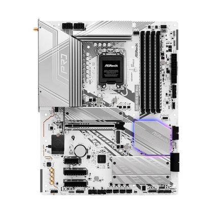 Imagem de Placa-Mãe ASRock Z890 Pro RS, Intel, LGA 1851, ATX, DDR5, WiFi, Branco - 90-MXBP40-A0UAYZ