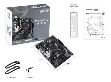 Imagem de Placa Mae Asus Prime A520MR DDR4 M.2 Socket AMD AM4 MATX Chipset AMD A520 PCIe HDMI