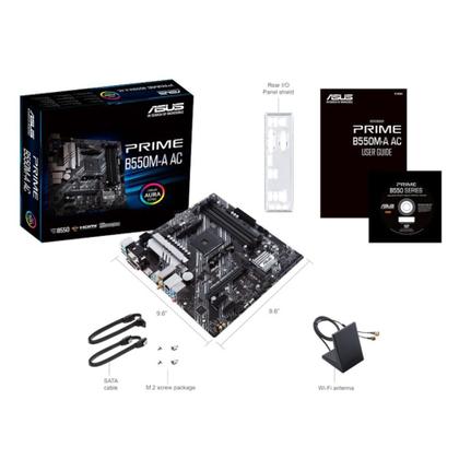 Imagem de Placa Mãe Asus PRIME B550M-A AC AM4 DDR4 mATX