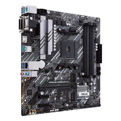 Placa-Mãe ASUS Prime B550M-A, AMD AM4, mATX, DDR4, Preto - 90MB14I0-M0EAY0 Imagem de Placa-Mãe ASUS Prime B550M-A, AMD AM4, mATX, DDR4, Preto - 90MB14I0-M0EAY0
