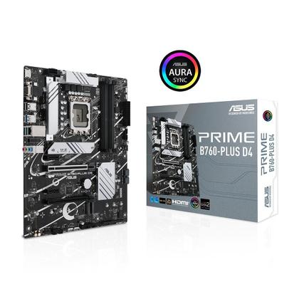 Imagem de Placa-Mãe ASUS Prime B760-Plus, Intel LGA 1700, D4,DDR4, ATX, Preto - 90MB1CW0-M0EAY0