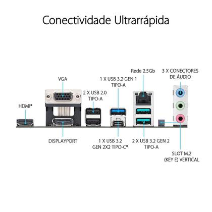 Imagem de Placa-Mãe ASUS Prime B760-Plus, Intel LGA 1700, D4,DDR4, ATX, Preto - 90MB1CW0-M0EAY0