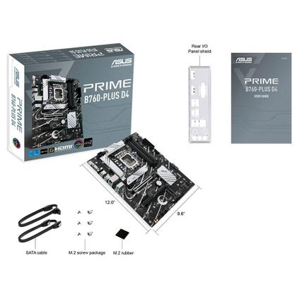 Imagem de Placa-Mãe ASUS Prime B760-Plus, Intel LGA 1700, D4,DDR4, ATX, Preto - 90MB1CW0-M0EAY0