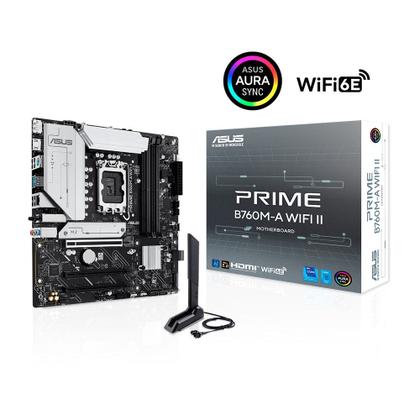 Imagem de Placa-Mãe ASUS PRIME B760M-A II, Intel LGA 1700, mATX, DDR5, Preto - 90MB1NG0-M0EAY0