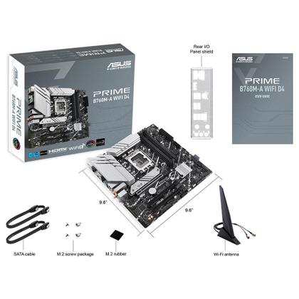 Placa-Mãe ASUS Prime B760M-A Wi-Fi, Intel LGA 1700, mATX, D4