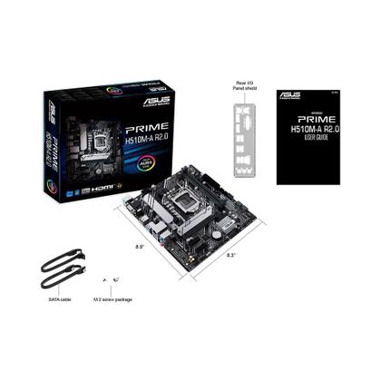 Placa-Mãe ASUS Prime H510M-A R2.0, Intel, ATX, DDR4, LGA 1200, H470, Preto - 90MB1FP0-M0EAY0 Imagem de Placa-Mãe ASUS Prime H510M-A R2.0, Intel, ATX, DDR4, LGA 1200, H470, Preto - 90MB1FP0-M0EAY0