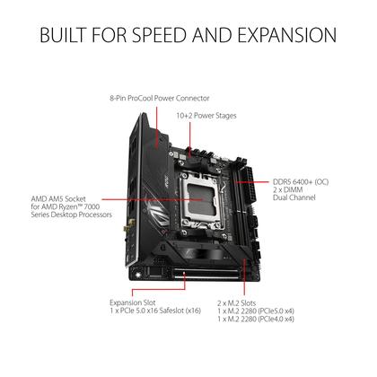 Imagem de Placa-mãe ASUS ROG Strix B650E-I Gaming WiFi AMD B650 AM5