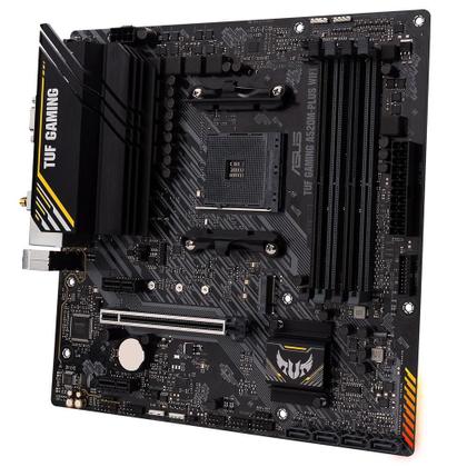 Imagem de Placa-Mãe ASUS TUF GAMING A520M-PLUS WIFI, AMD AM4, RGB, mATX, DDR4, Preto - 90MB17F0-M0EAY0