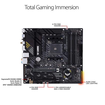Imagem de Placa-mãe ASUS TUF Gaming B550-PLUS WiFi II AMD AM4