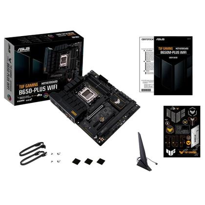 Imagem de Placa-Mãe ASUS TUF Gaming B650-Plus Wi-Fi, AMD AM5 B650, ATX, DDR5, Wi-Fi, Preto - 90MB1BZ0-M0EAY0