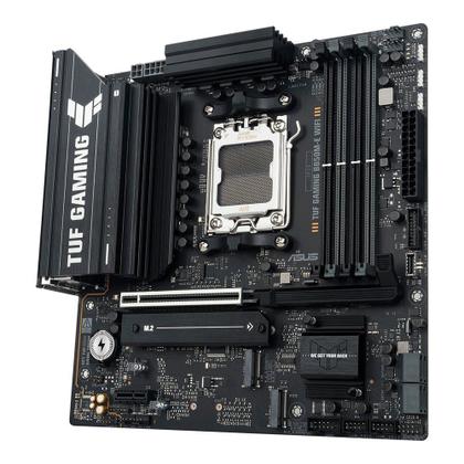 Imagem de Placa Mãe ASUS TUF GAMING B850M-E WIFI, AMD AM5, mATX, DDR5, Wi-fi 6E, Bluetooth, Preto - 90MB1LS0-M0EAY0