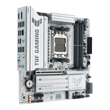 Imagem de Placa Mãe ASUS TUF GAMING B850M-PLUS WIFI7 W, AMD AM5, mATX, DDR5, Wi-fi 7, Bluetooth, Branco - 90MB1MD0-M0EAY0