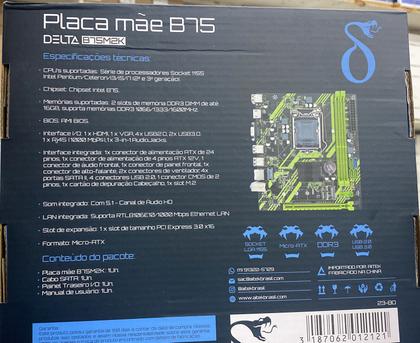 Imagem de Placa Mãe B85m2k Micro-atx Chipset Intel Socket 1150 Ddr3 16gb