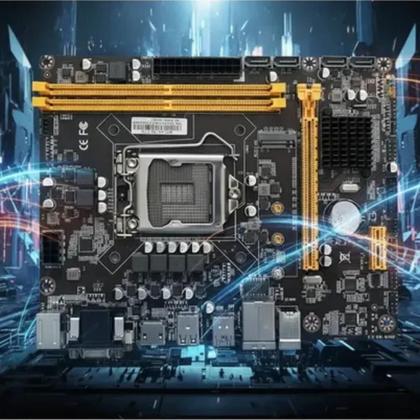 Imagem de Placa-Mãe Brazil PC BPC-H510M.2-TG Micro ATX LGA1200 Chipset H510 DDR4 M.2 NVMe VGA DVI HDMI Gigabit Intel 10ª 11ª