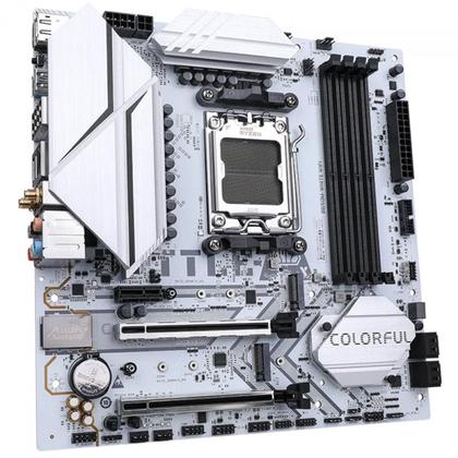 Imagem de Placa Mãe Colorful Battle-AX B650M-White WiFi V15, Chipset B650, AMD AM5, mATX, DDR5