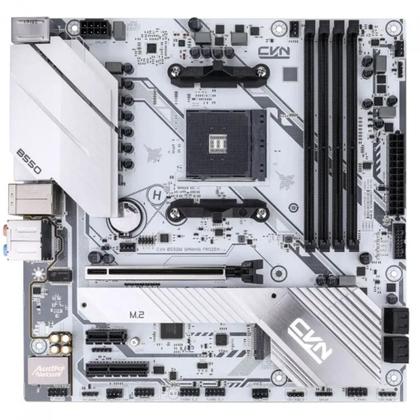 Imagem de Placa Mãe Colorful CVN B550M Gaming Frozen V15, Chipset B550, AMD AM4, MATX, DDR4, Branco