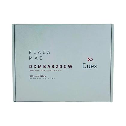 Imagem de Placa Mãe DUEX A320, AM4, AMD, DRR4, M.2, White Edition