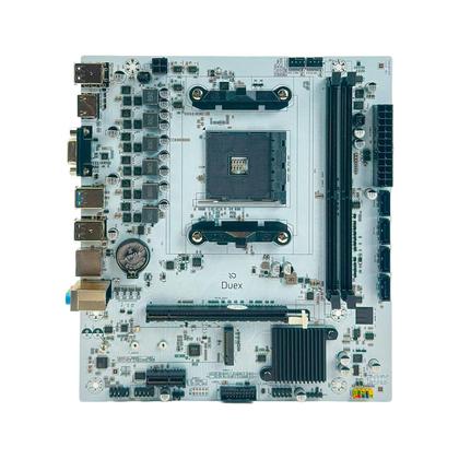 Imagem de Placa Mãe DUEX A320, AM4, AMD, DRR4, M.2, White Edition
