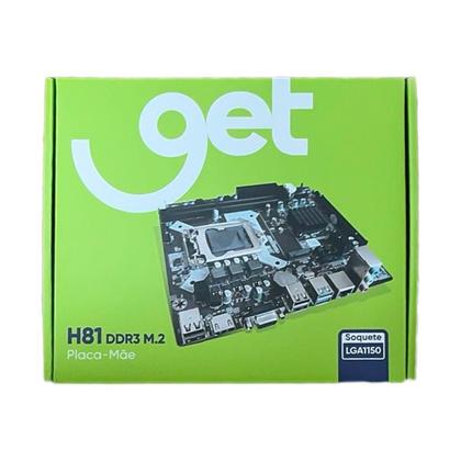 Imagem de Placa Mãe Get H81 Lga S1150 Ddr3 M.2, Hdmi E Vga, Goldentec