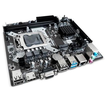Imagem de Placa Mãe GET H81 Soquete LGA S1150 DDR3, com Slot para SSD M.2, Gigabit LAN, Porta HDMI e VGA, EFI BIOS, Goldentec