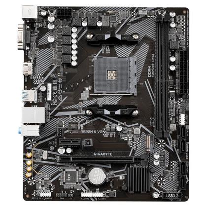 Imagem de Placa Mae Gigabyte A520M K V2, DDR4, Socket AMD AM4, M-ATX, Chipset AMD A520, A520M-K-V2