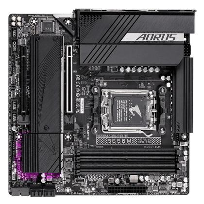 Imagem de Placa Mae Gigabyte AMD (AM5) Micro ATX DDR5 - B650M Aorus Elite 1.0
