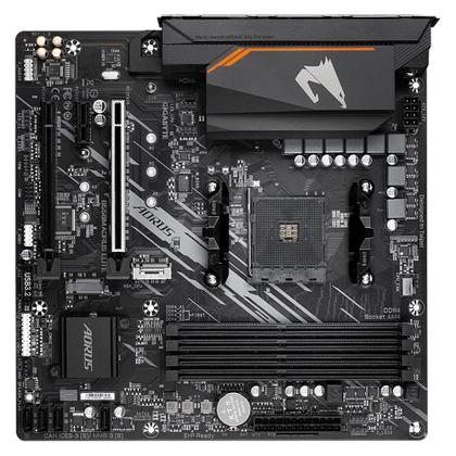 Placa-Mãe Gigabyte B550M Aorus Elite Rev. 1.3, AMD AM4, Micro ATX, DDR4, Preto - B550M AORUS ELITE Imagem de Placa-Mãe Gigabyte B550M Aorus Elite Rev. 1.3, AMD AM4, Micro ATX, DDR4, Preto - B550M AORUS ELITE