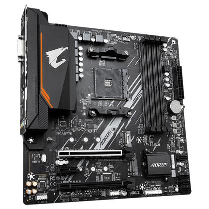 Placa-Mãe Gigabyte B550M Aorus Elite Rev. 1.3, AMD AM4, Micro ATX, DDR4, Preto - B550M AORUS ELITE Imagem de Placa-Mãe Gigabyte B550M Aorus Elite Rev. 1.3, AMD AM4, Micro ATX, DDR4, Preto - B550M AORUS ELITE