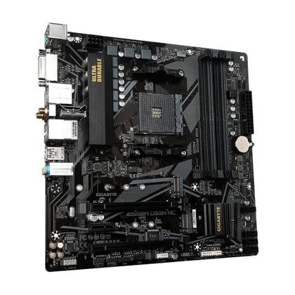 Imagem de Placa Mãe Gigabyte B550M DS3H AC, Rev 1.4, AMD AM4, Micro ATX, DDR4 ,Wi-Fi, Bluetooth - B550M DS3H AC - 9MB55MDHC-00-G17 Rev 1.7