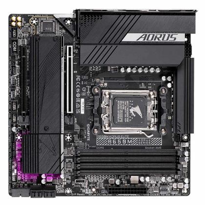 Imagem de Placa Mãe Gigabyte B650M AORUS ELITE AMD AM5 Chipset B650 4xDDR5 mATX