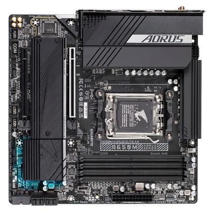 Imagem de Placa-mãe GIGABYTE B650M AORUS Elite AX 1.0 AMD AM5 ATX