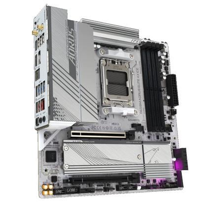 Imagem de Placa Mãe Gigabyte B650M AORUS ELITE AX ICE, AMD AM5, Chipset B650, 4xDDR5, mATX
