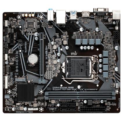 Imagem de Placa-Mãe Gigabyte H510M H DDR4 / Soquete LGA 1200 / Slot M.2 NVME / USB 3.2  / (LAN Gigabit ) (10ª/11ª Geração Intel)