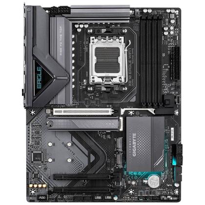 Imagem de Placa Mãe Gigabyte X870 EAGLE WIFI7, AMD AM5, ATX, DDR5, RGB, Wi-Fi 7, Bluetooth, Preto - X870 EAGLE WIFI7